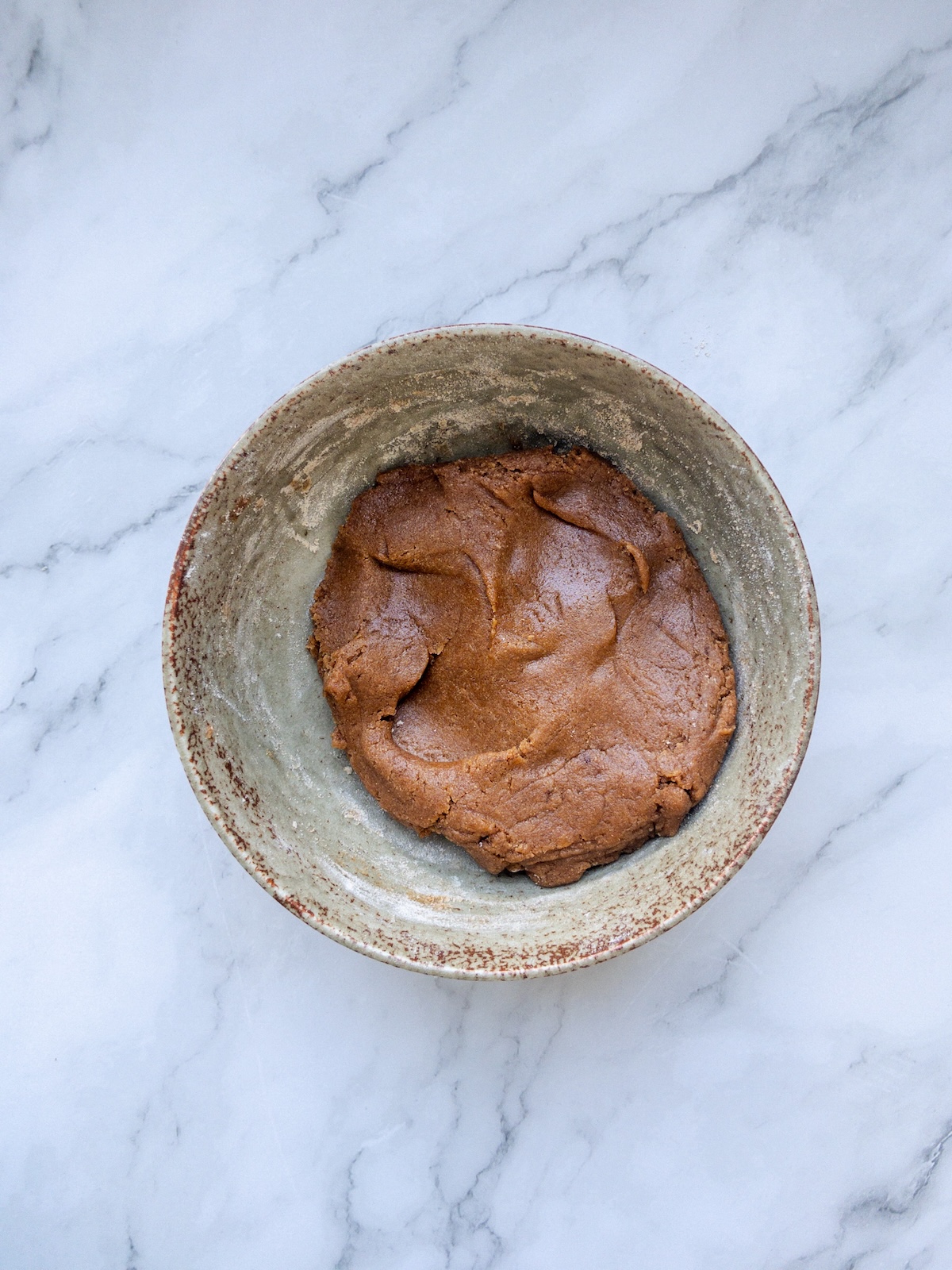 Pistachio and Cranberry Biscotti dough seen in a large bowl