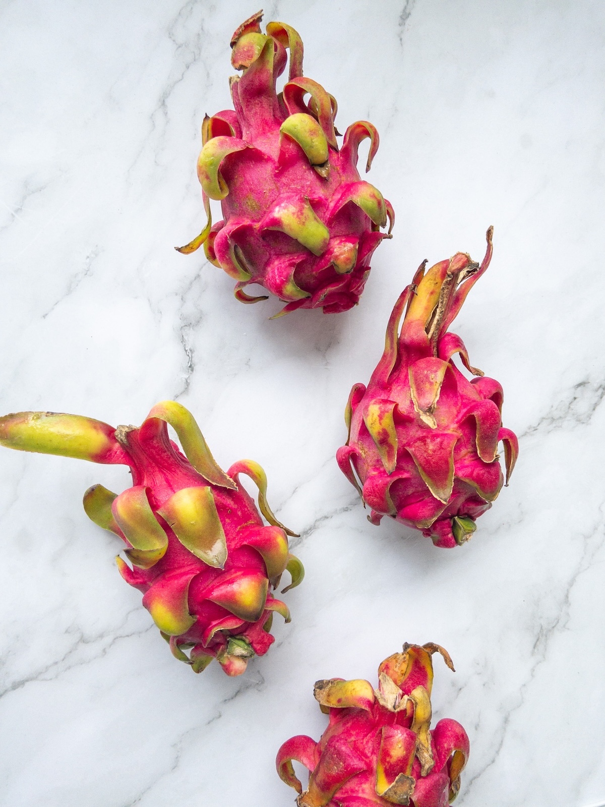Dragon Fruit laying on a table